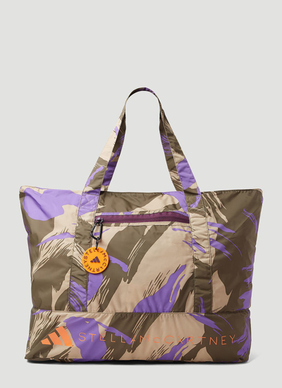 Adidas By Stella Mccartney Graphic-print Tote Bag In Purple
