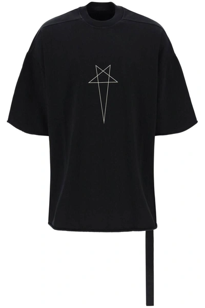 Rick Owens Drkshdw Tommy Organic-cotton T-shirt In Black