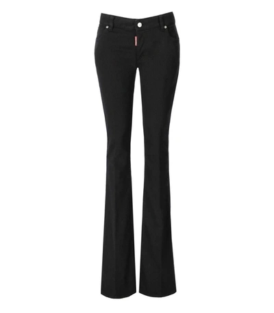 DSQUARED2 DSQUARED2  TWIGGY BLACK FLARE JEANS