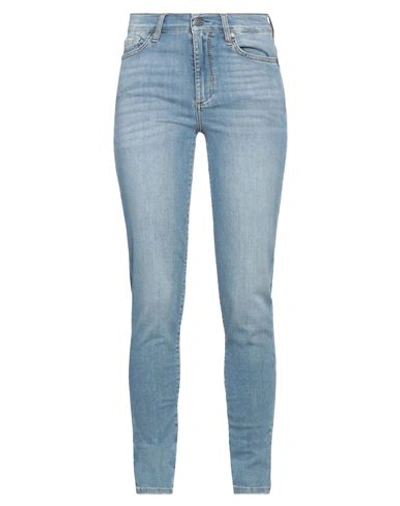 Liu •jo Woman Denim Pants Blue Size 28w-30l Cotton, Elastomultiester, Elastane