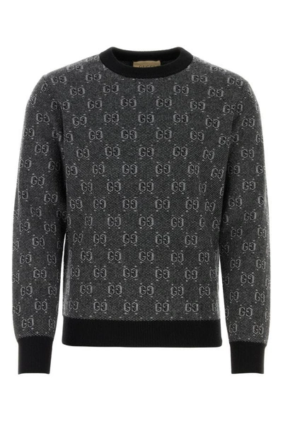 Gucci Gg Wool Jacquard Sweater In Multicolor