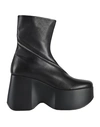 Vic Matie Vic Matiē Woman Ankle Boots Black Size 8 Soft Leather In Black