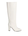 Bianca Di Woman Knee Boots White Size 10 Soft Leather In White