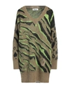 Dimora Woman Sweater Military Green Size 8 Acrylic, Mohair Wool, Polyamide
