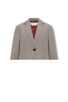 Marni Multicolor Houndstooth Wool Blend Single-breasted Blazer In Grey