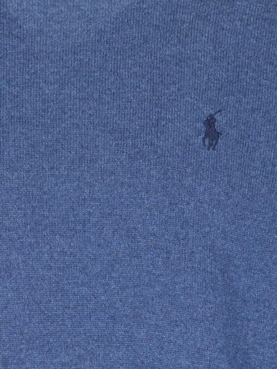 Ralph Lauren Logo Sweater In Navy