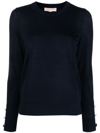 MICHAEL MICHAEL KORS MERINO BUTTON SLEEVES LONG SLEEVES SWEATER