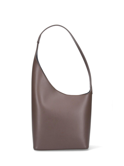 Aesther Ekme "demi Lune" Bag In Brown