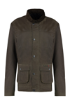 Barbour Brunden Wax Corduroy-collar Jacket In Green