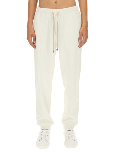 Brunello Cucinelli Jogging Pants In Ivory