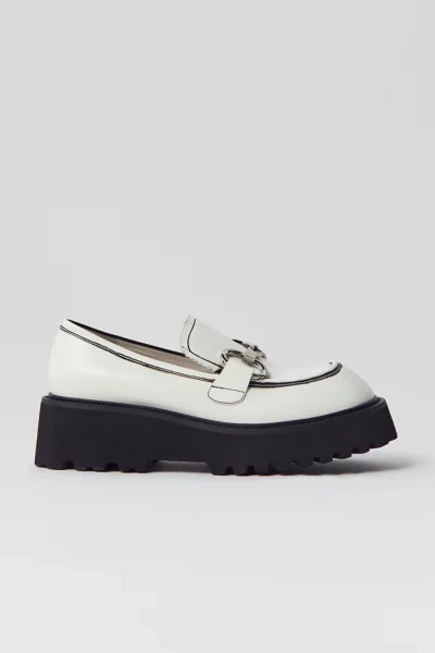 Jeffrey Campbell Skooled Loafer In White
