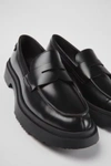 Camper Walden Leather Loafers In Black