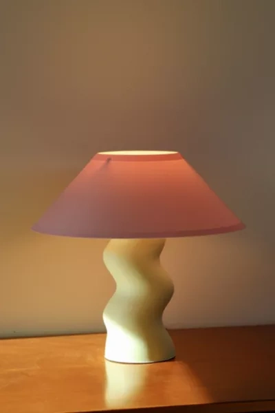 Sofiest Designs Wobble Mushroom Lamp In /shade: Bubblegum Pink Base: Tea Green At Urban Outfitters