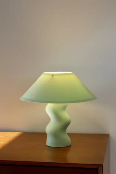 Sofiest Designs Wobble Mushroom Lamp In /shade: Tea Green Base: Tea Green At Urban Outfitters