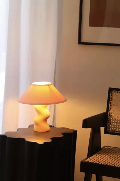Sofiest Designs Wobble Mushroom Lamp In /shade: Pale Peach Base: Bubblegum Pink At Urban Outfitters