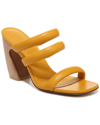 Vince Dara Leather Strappy Sandal In Yellow