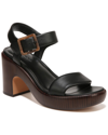 Vince Noelle Leather Ankle-strap Platform Sandals In Black