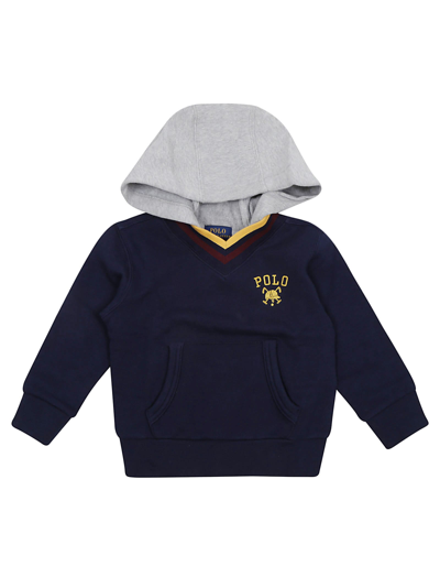 Ralph Lauren Kids' Crkt Mod #4-knit Shirts-sweatshirt In French Navy