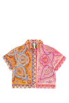 Zimmermann Halcyon Shirt With Cashmere Patterns In Multicolor