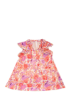 Zimmermann Girl's Raie Floral-print Flounce Dress In Multicolor