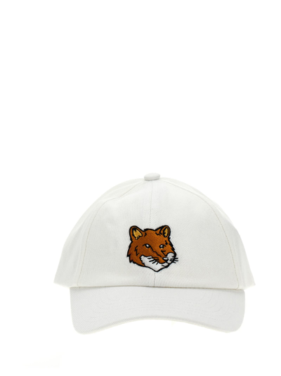 Maison Kitsuné Fox Head Cap In White