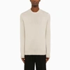 Burberry Grey Cashmere Crew-neck Sweater In Grey