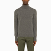 Drumohr Grey Wool Turtleneck In Grey