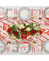 SOPHISTIPLATE SOPHISTIPLATE JOLLY HOLIDAY 112PC TABLE SETTING: SERVICE FOR 16