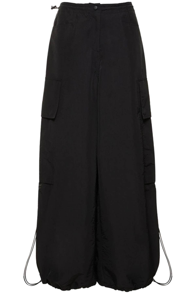 Palm Angels Parachute Trousers In Black