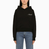 Amiri Logo-print Cotton-jersey Hoodie In Black