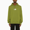 The North Face Fine Alpine Logo-print Cotton Hoodie In Green