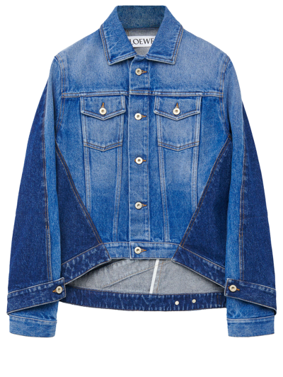 Loewe Optical Illusion Contrast Denim Jacket