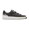 Balmain B-court Leather Sneakers In Black