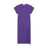 Iro Womens Pur15 Litonya Loose-fit Midi Cotton T-shirt Dress In Vintage_purple