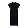 Iro Womens Bla01 Litonya Loose-fit Midi Cotton T-shirt Dress In Black