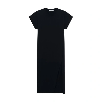Iro Womens Bla01 Litonya Loose-fit Midi Cotton T-shirt Dress In Black
