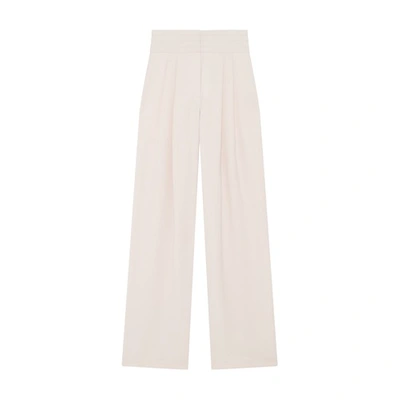 Iro Jeon High Rise Wide-leg Pants In Ecru