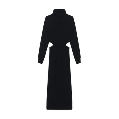 Iro Isao Cashmere Sweaterdress In Black