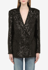 BLAZÉ MILANO DOUBLE-BREASTED SEQUINED BLAZER