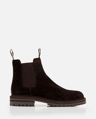 Common Projects Leather Chelsea Boot In Brown
