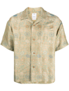 Visvim Copa Silk Blend Shirt In Green