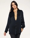 Ramy Brook Kolby Button Up Blouse In Black