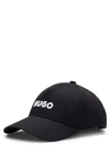 HUGO COTTON-TWILL CAP WITH EMBROIDERED LOGO AND SNAP CLOSURE