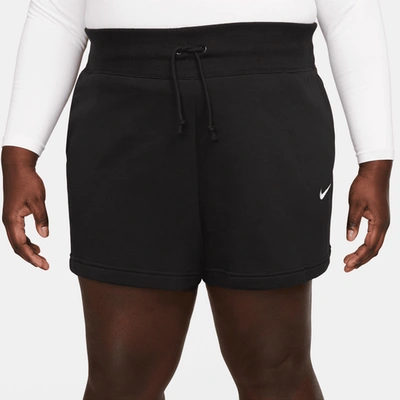 Nike Womens  Plus Size Fleece Shorts In Black