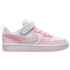 Nike Kids' Girls  Court Borough Low Recraft In White/pink Foam