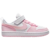 Nike Girls  Court Borough Low Recraft In White/pink Foam