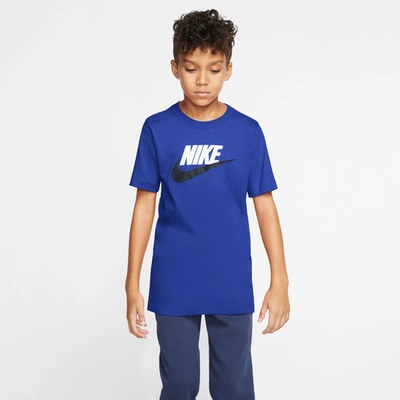 Nike Kids' Boys  Nsw Futura Icon T-shirt In Midnight Navy/game Royal