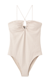 BY MALENE BIRGER GYPSEA JACQUARD HALTER ONE-PIECE SWIMSUIT