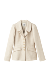 By Malene Birger Porter Virgin Wool Blazer In Taupe