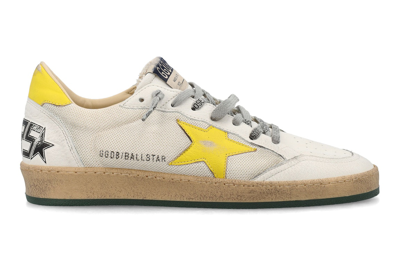 Pre-owned Golden Goose Ball-star Off White Yellow